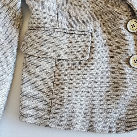 7492 * Juicy Couture Mica Metallic Blazer Jacket Silver Size S - Picture 7 of 14